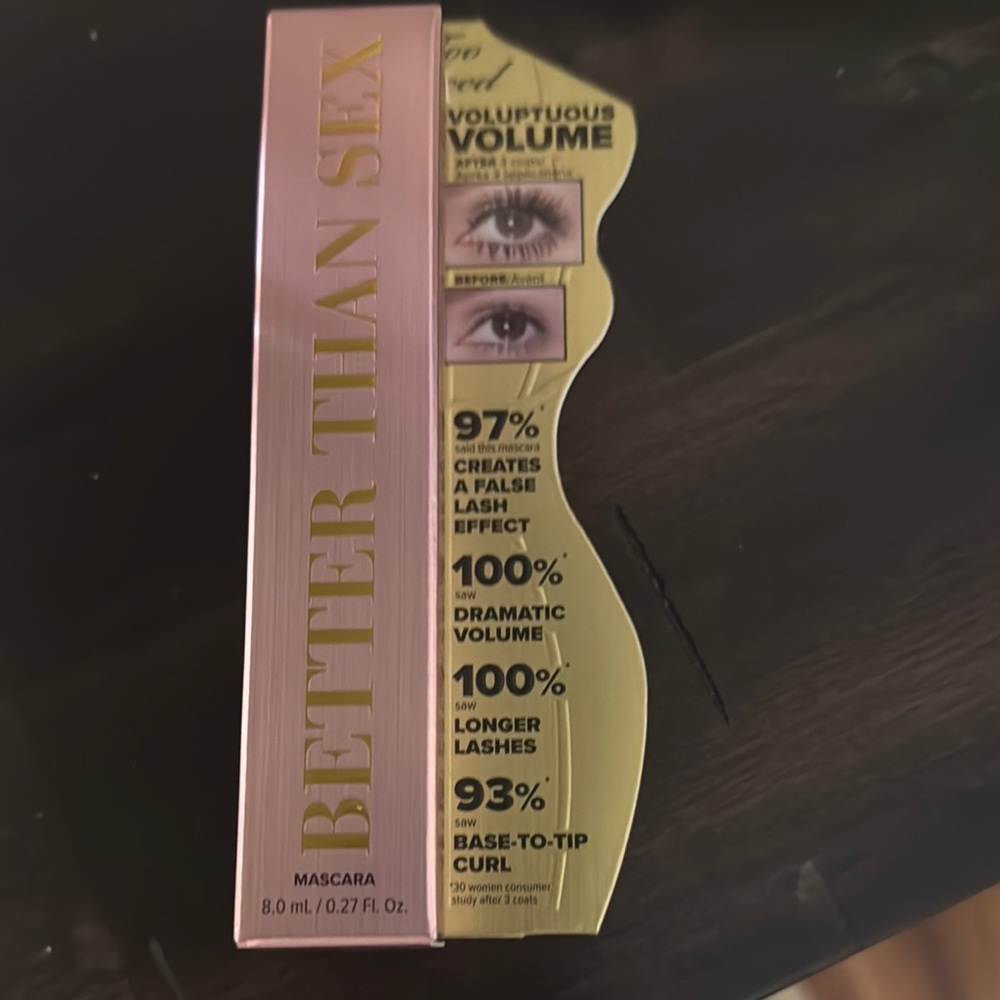 Too Faced Voluptuous Volume Mascara in Pink and Gold